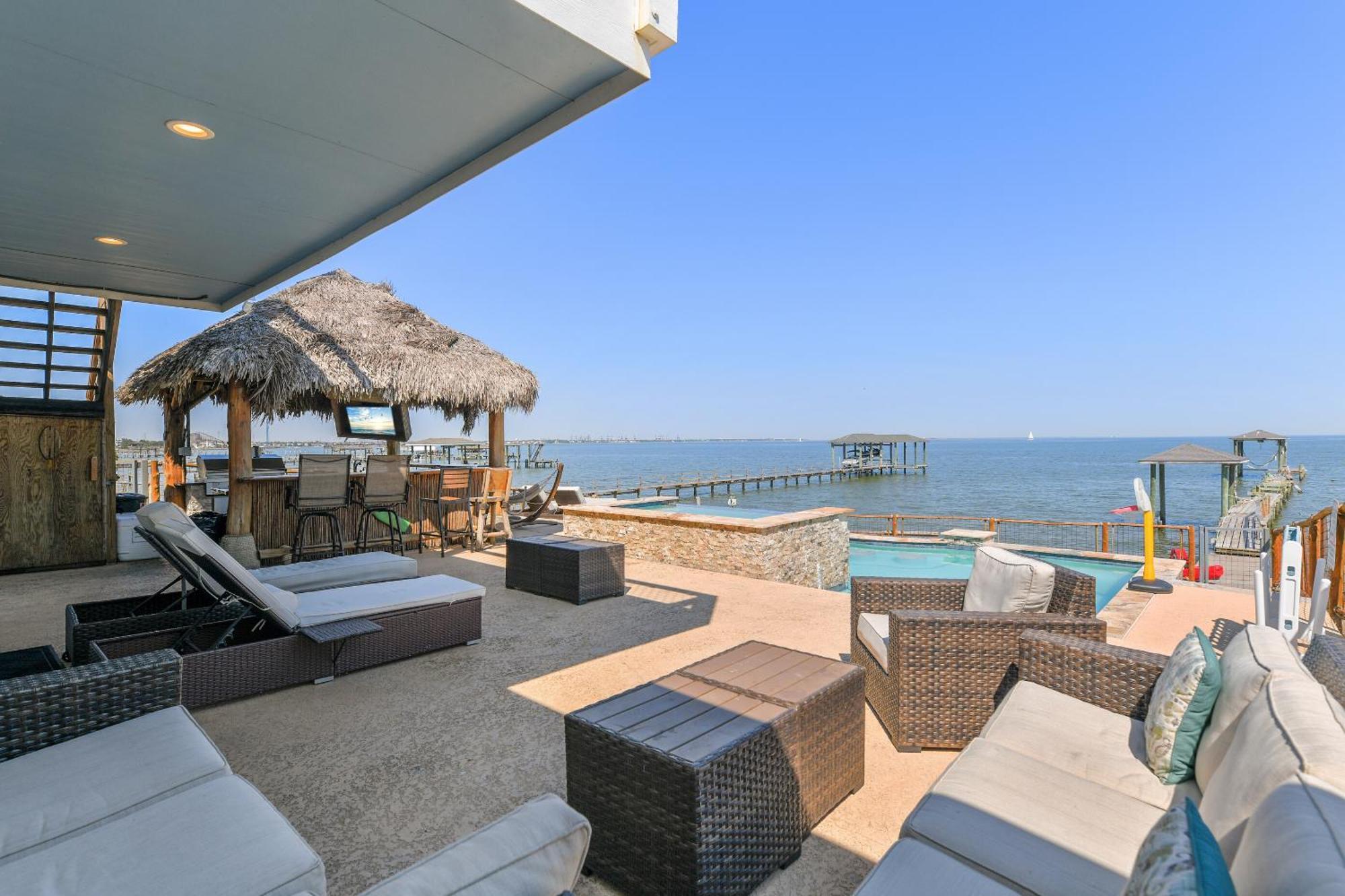 Bayfront Luxury House With Pool Villa Kemah Esterno foto